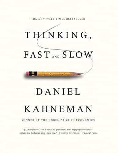 Thinking, Fast and Slow by Daniel Kahneman, book cover
