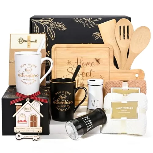 Maustic New Home Gift Basket, 14 Pieces