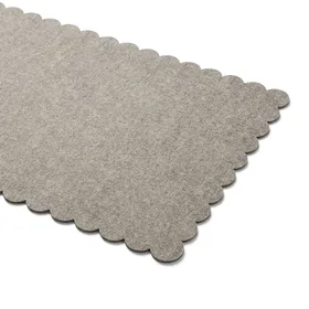 asdalgias Scalloped Edge Desk Mat