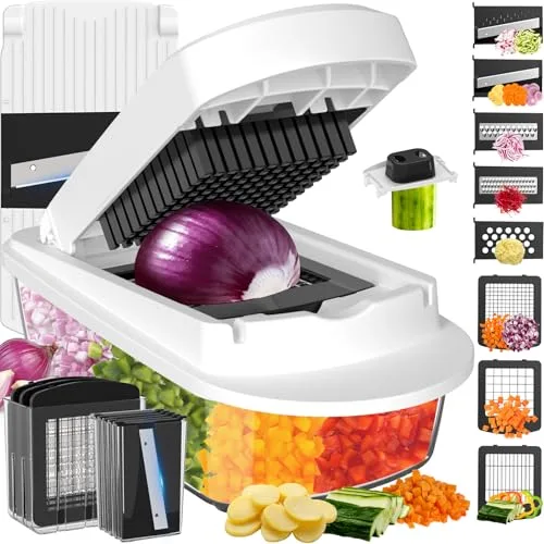 Ukeetap 8-Blade Chopper, Slicer and Grater Set